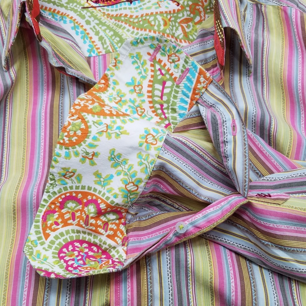 Robert Graham Multi-Color Long Sleeve Shirt XL - Picture 7 of 8